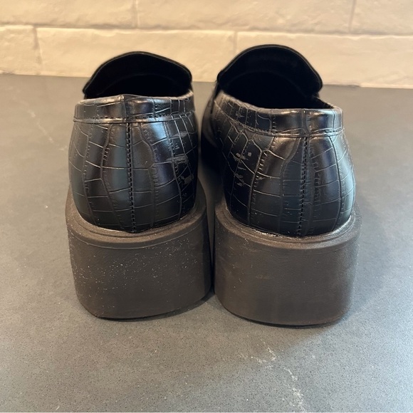 Reaction Kenneth Cole sz 8.5 Sienna lug sole loafer black - Picture 8 of 16